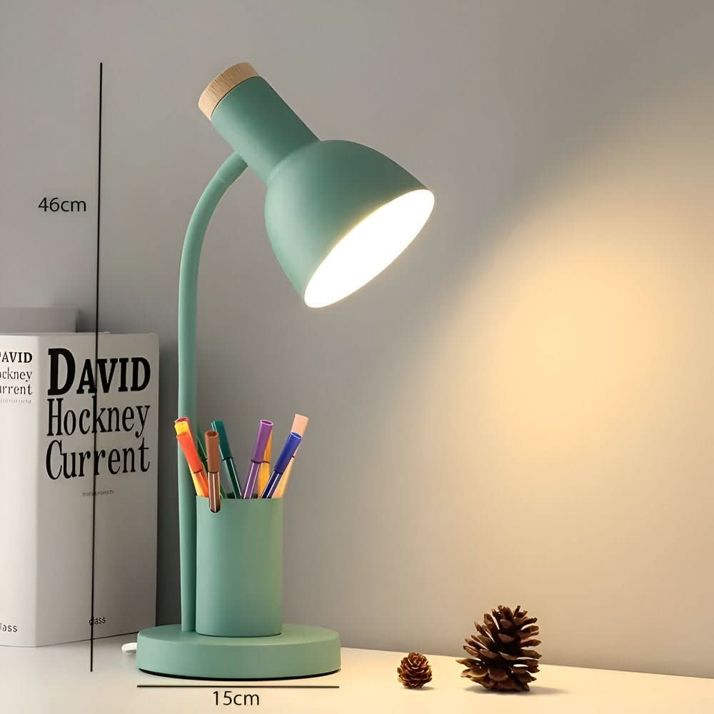 BowLift | Modern LED Desk Lamp with Pen Holder for Desk & Home