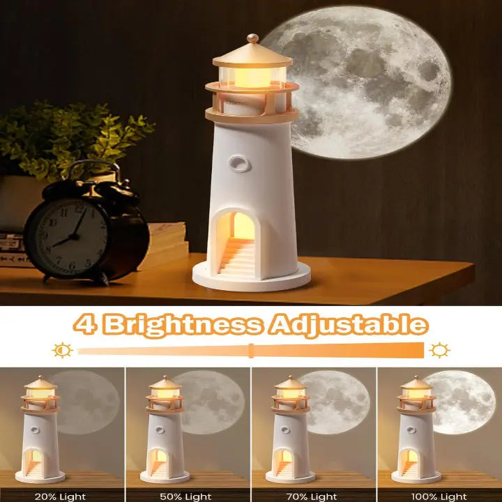 BowLift | Moonlight Lighthouse Night Light – Soothing Glow for Any Room