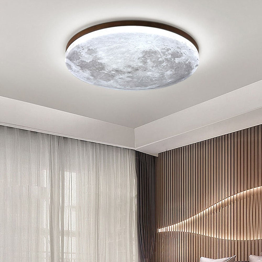 Moon Round | Minimalistic round LED ceiling light | Bowlift