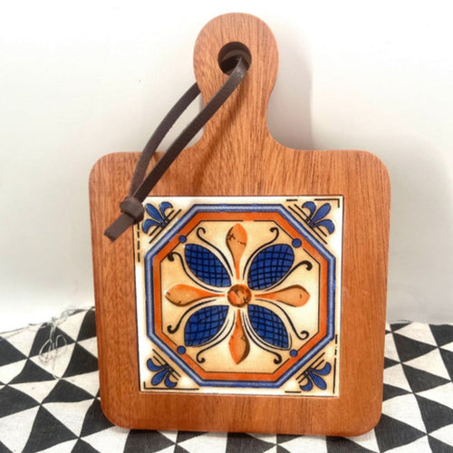 BowLift | Moroccan Ebony Floral Wooden Trivets