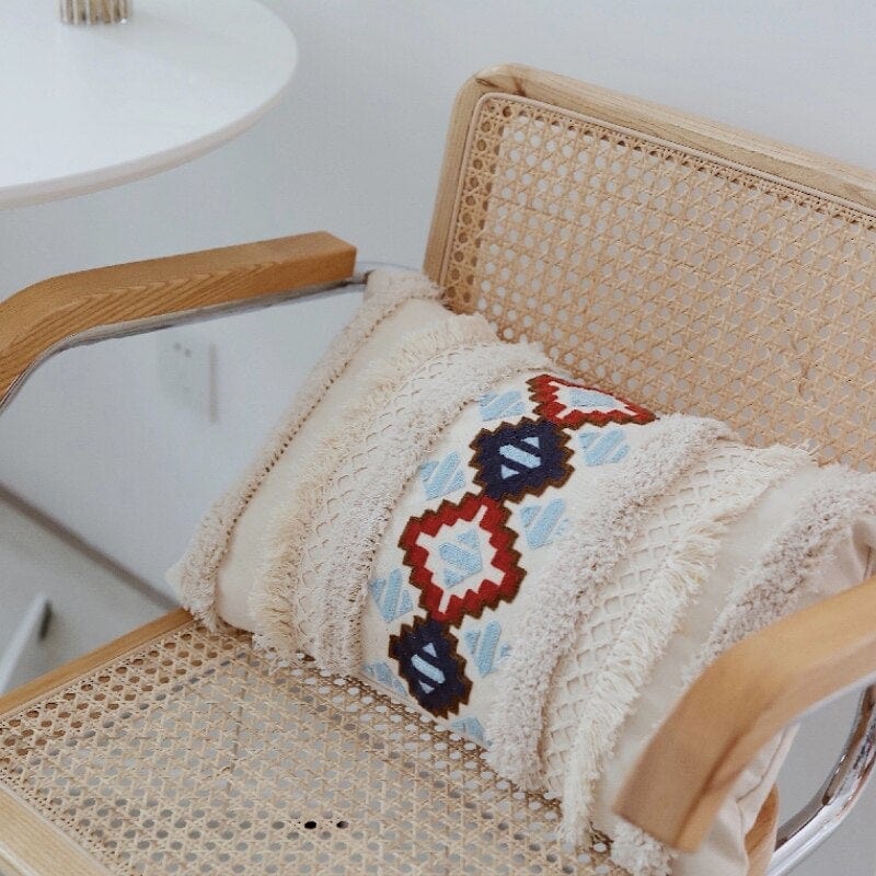 Morocco Tufting Ivory Cushion Cover Bowlift