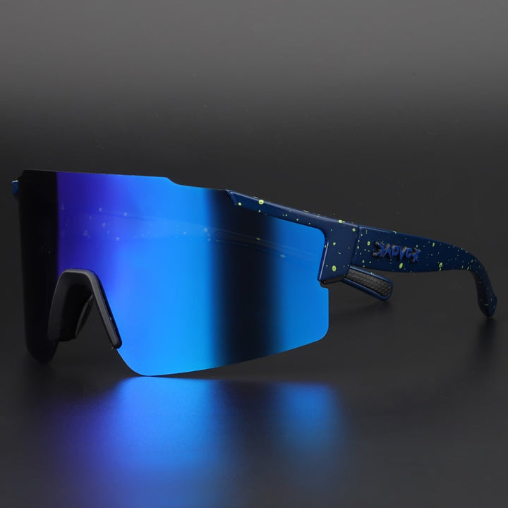 BowLift | ReflectRide Sports Sunglasses – Aerodynamic Cycling Glasses with UV Protection and Interchangeable Frame