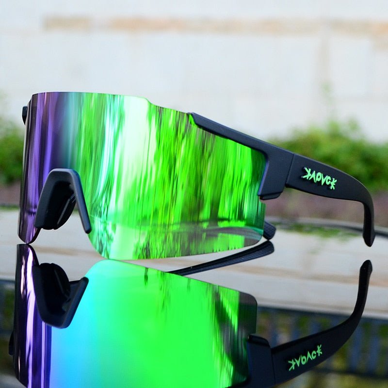 BowLift | ReflectRide Sports Sunglasses – Aerodynamic Cycling Glasses with UV Protection and Interchangeable Frame