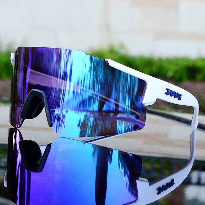 BowLift | ReflectRide Sports Sunglasses – Aerodynamic Cycling Glasses with UV Protection and Interchangeable Frame