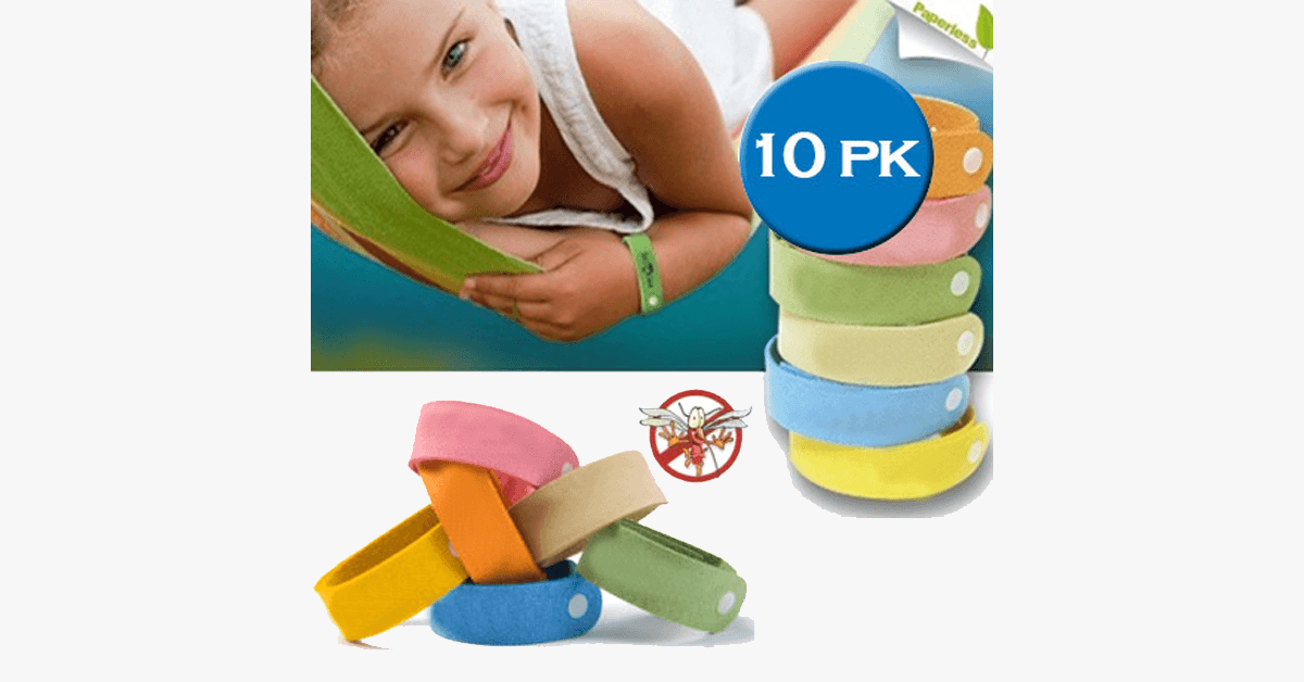 BowLift | 10-pack mosquito repellent bands - Various colors