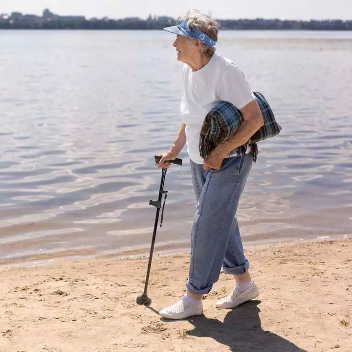 BowLift | Multi-Functional Foldable LED Walking Cane