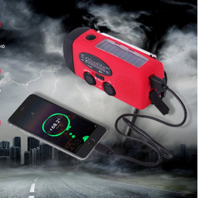 BowLift | Portable emergency radio with charging function and weather alerts