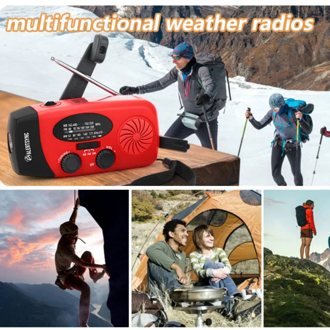Buy Multifunctional Emergency Radio – Charging Function with LED Flashlight and Hand Generator for Mobile Phones – Best Emergency Radio | Bowlift