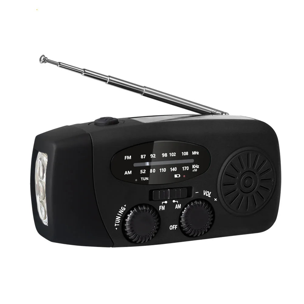 Buy Multifunctional Emergency Radio – Charging Function with LED Flashlight and Hand Generator for Mobile Phones – Best Emergency Radio | Bowlift