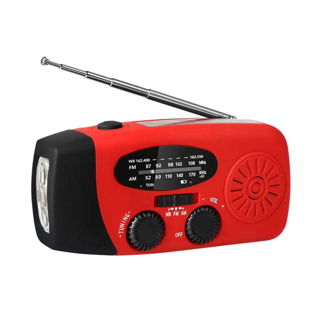 Buy Multifunctional Emergency Radio – Charging Function with LED Flashlight and Hand Generator for Mobile Phones – Best Emergency Radio | Bowlift