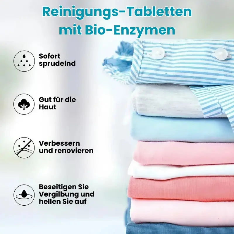 BowLift | Deep Cleaning Tabs with Bio-Enzyme – For Clothing, Shoes & More
