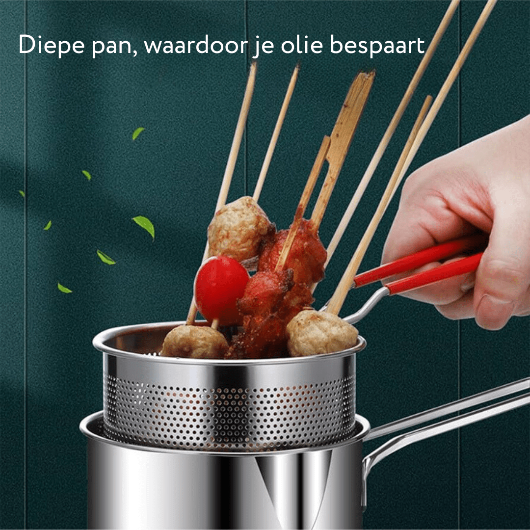 BowLift | Stainless Steel Fryer for Low-Fat Frying & Versatile Cooking
