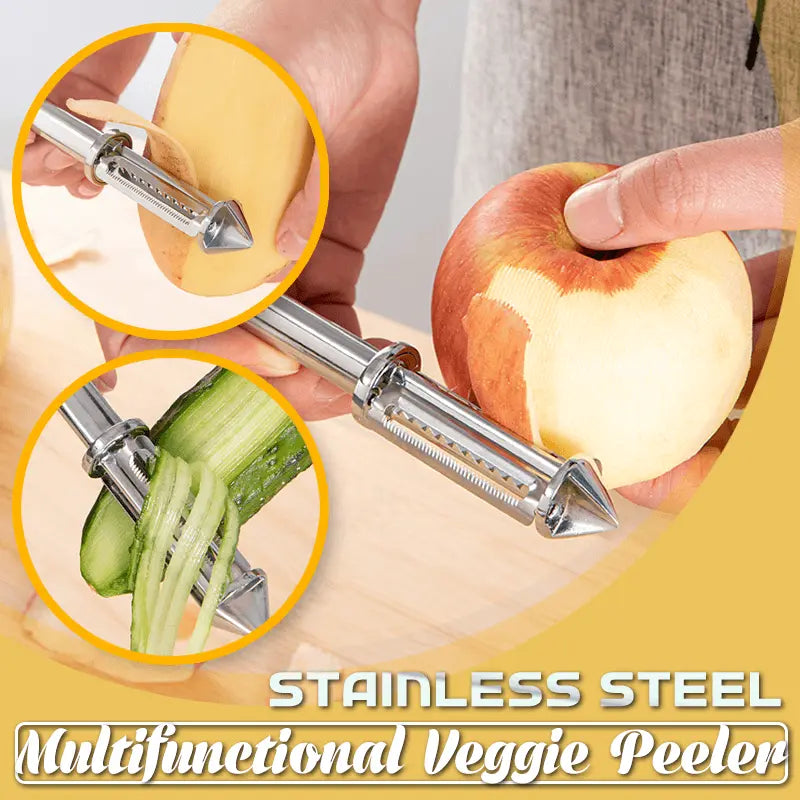 BowLift | Multifunctional Stainless Steel Vegetable Peeler – Peeling & Julienne with One Handle