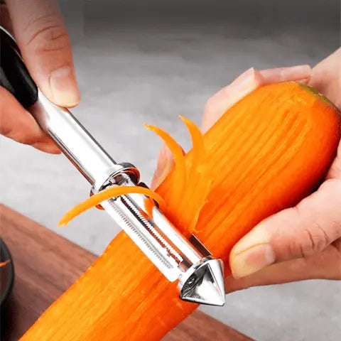 BowLift | Multifunctional Stainless Steel Vegetable Peeler – Peeling & Julienne with One Handle