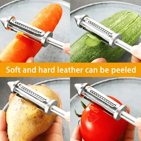 BowLift | Multifunctional Stainless Steel Vegetable Peeler – Peeling & Julienne with One Handle