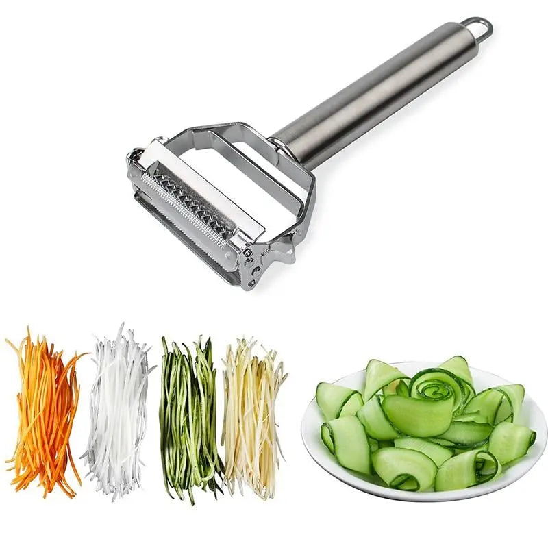 BowLift | Multifunctional Vegetable Peeler Made of Stainless Steel – With Julienne Blade
