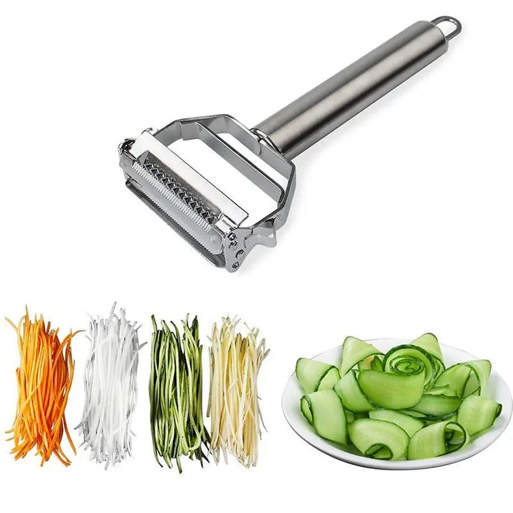 BowLift | Multifunctional Vegetable Peeler Made of Stainless Steel – With Julienne Blade