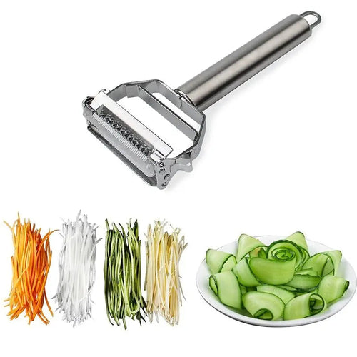 BowLift | Multifunctional Vegetable Peeler Made of Stainless Steel – With Julienne Blade