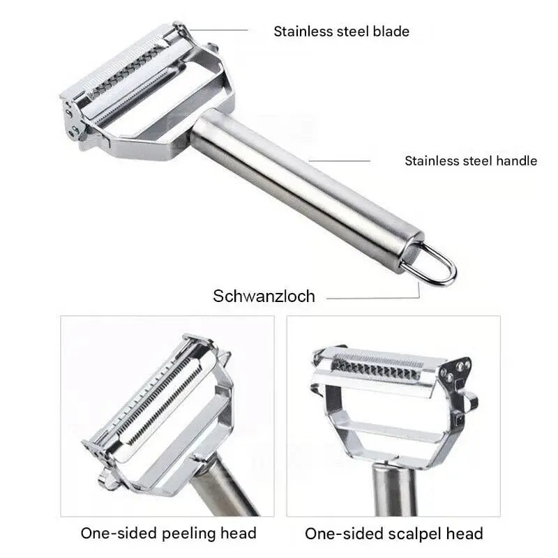 BowLift | Multifunctional Vegetable Peeler Made of Stainless Steel – With Julienne Blade