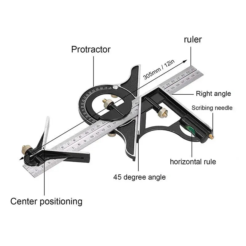 BowLift | Multifunctional Corner Measuring Set – Precision Measuring Tool for Carpentry Work