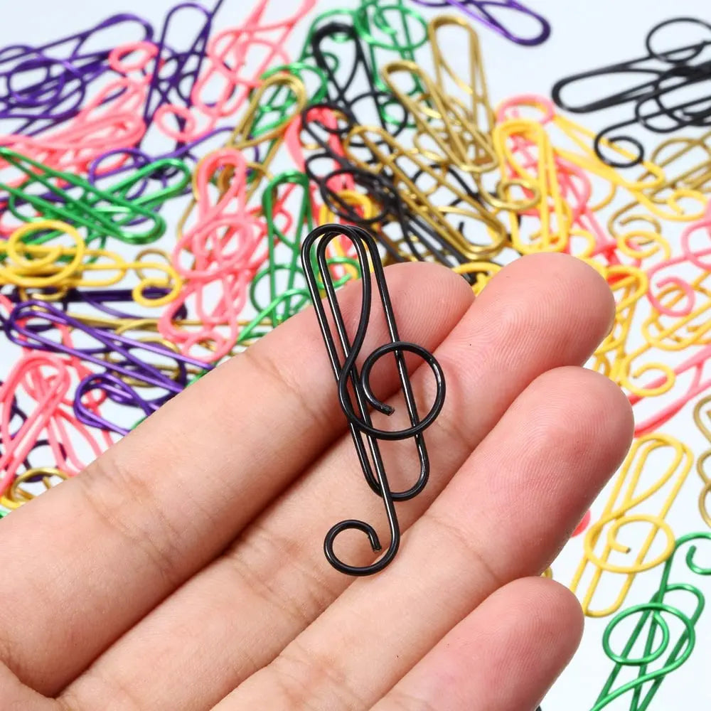 BowLift | Music note paper clips – for school, office & creative gifts