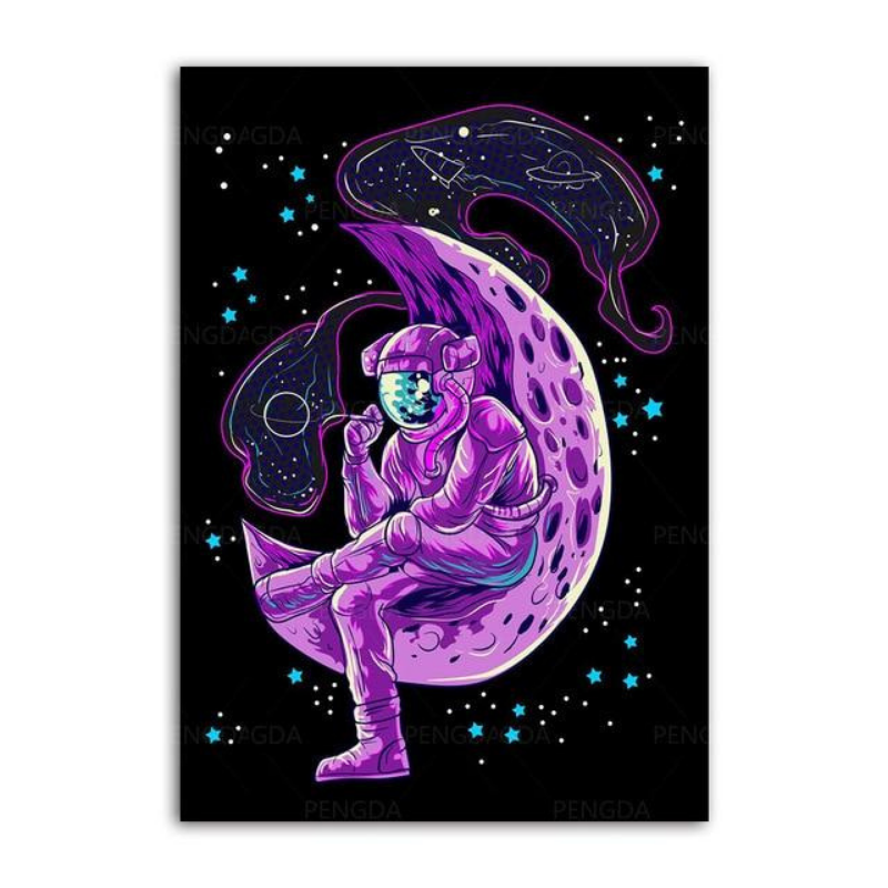 Vaporwave Astronaut - Canvas Wall Art Paintings | Bowlift