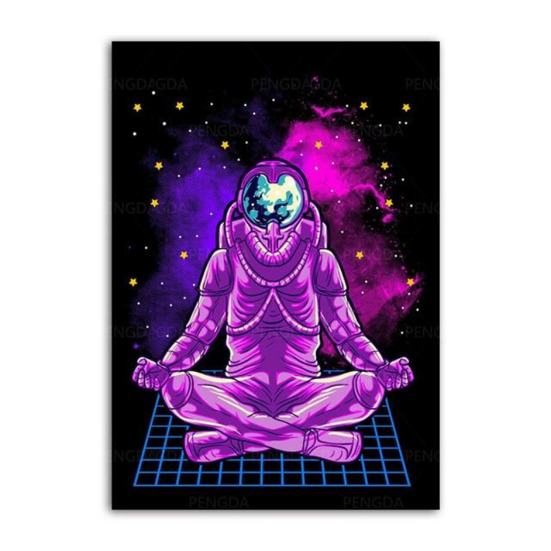 Vaporwave Astronaut - Canvas Wall Art Paintings | Bowlift