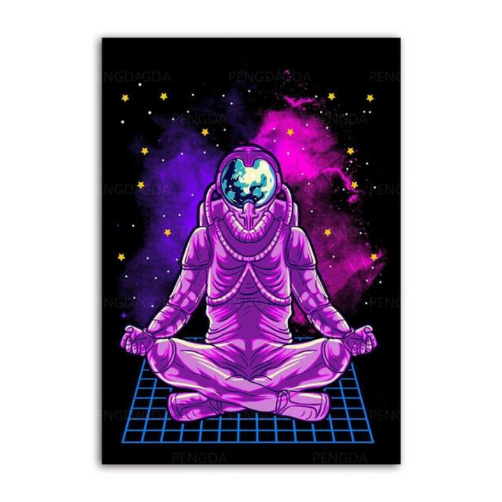 Vaporwave Astronaut - Canvas Wall Art Paintings | Bowlift