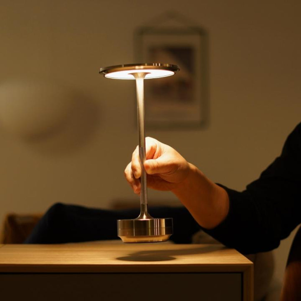 BowLift | Portable Cordless Table Lamp | Dimmable, Rechargeable & Ideal for Indoor and Outdoor Use