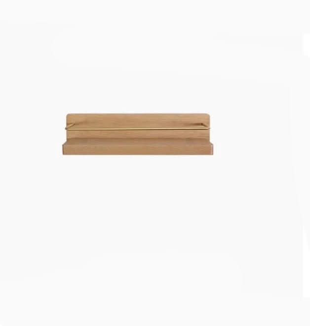 BowLift | Wall coat rack made of bamboo with shelf & sturdy hooks