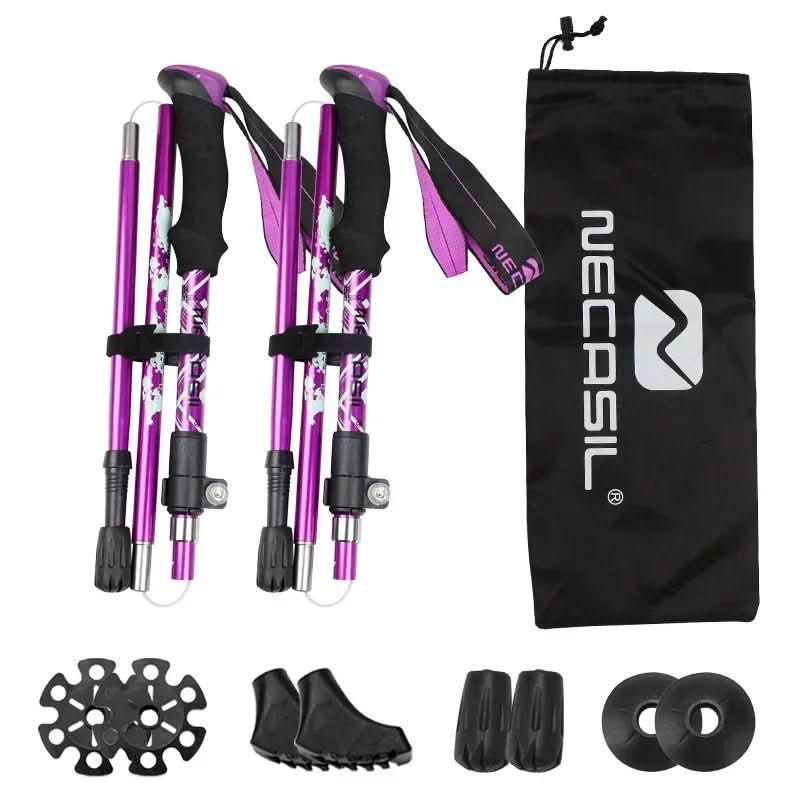 BowLift | Collapsible trekking poles with EVA grip & rubber tip
