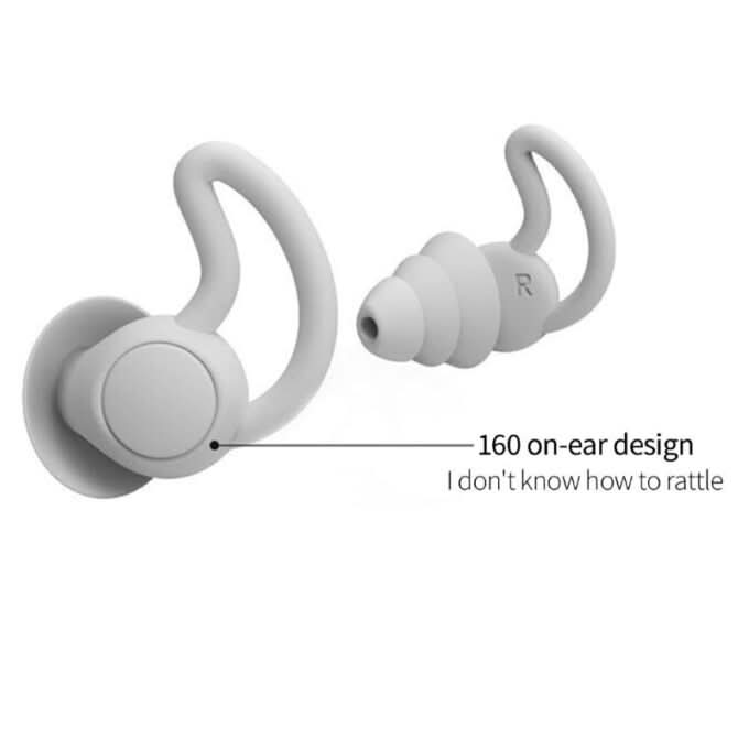 BowLift | Soft silicone earplugs to reduce noise for better sleep