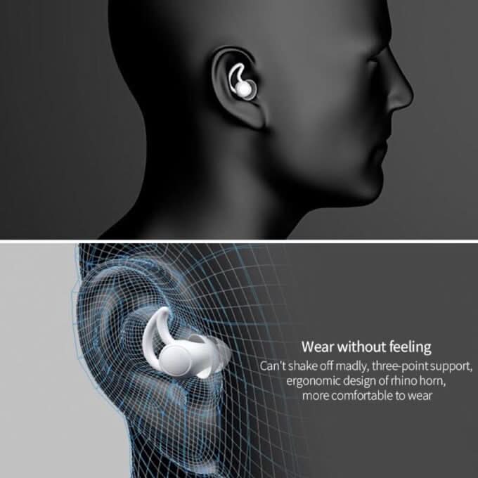 BowLift | Soft silicone earplugs to reduce noise for better sleep