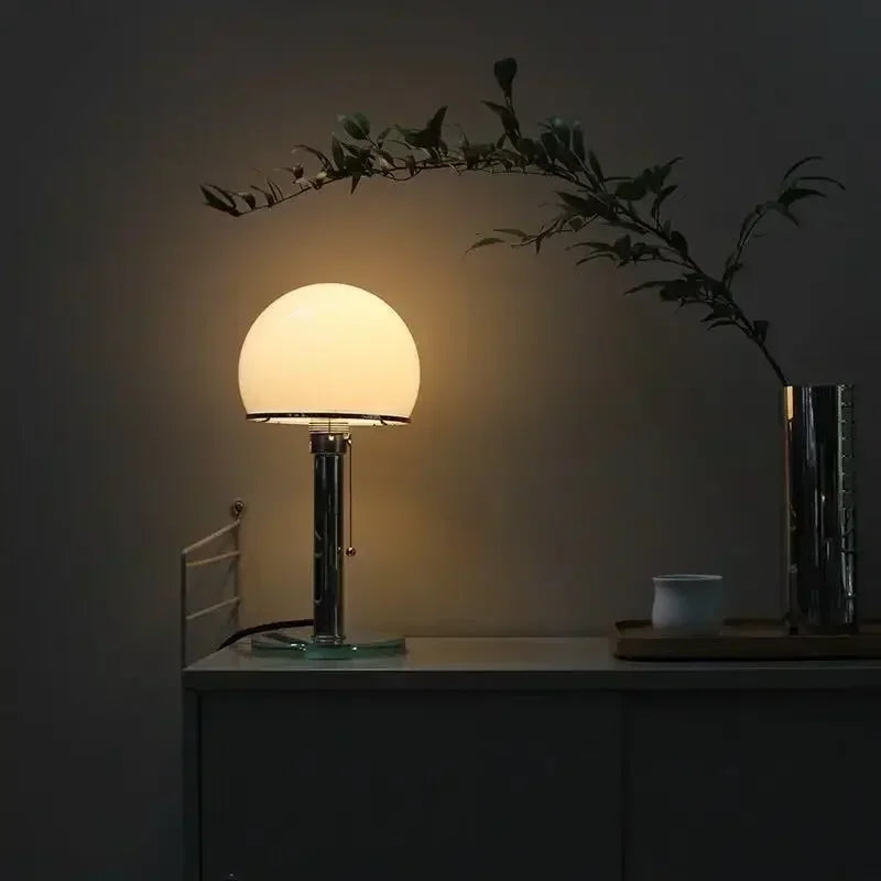 BowLift | Nightstand Lamp Gray Glass