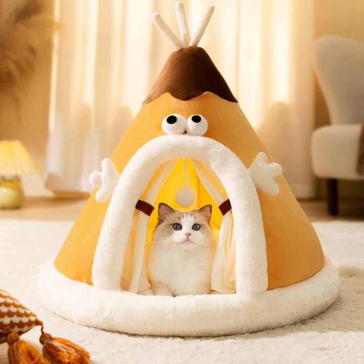 BowLift | Tent bed for cats made of soft fleece – Comfortable and stylish shelter