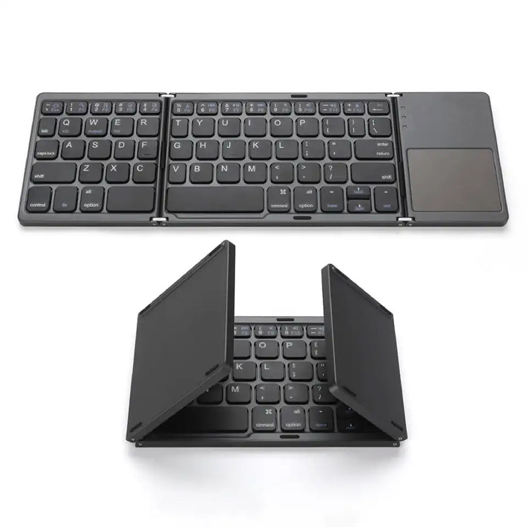 BowLift | Foldable Bluetooth Keyboard with Touchpad | Portable Wireless Mini Keyboard for Windows, Mac, iOS & Android