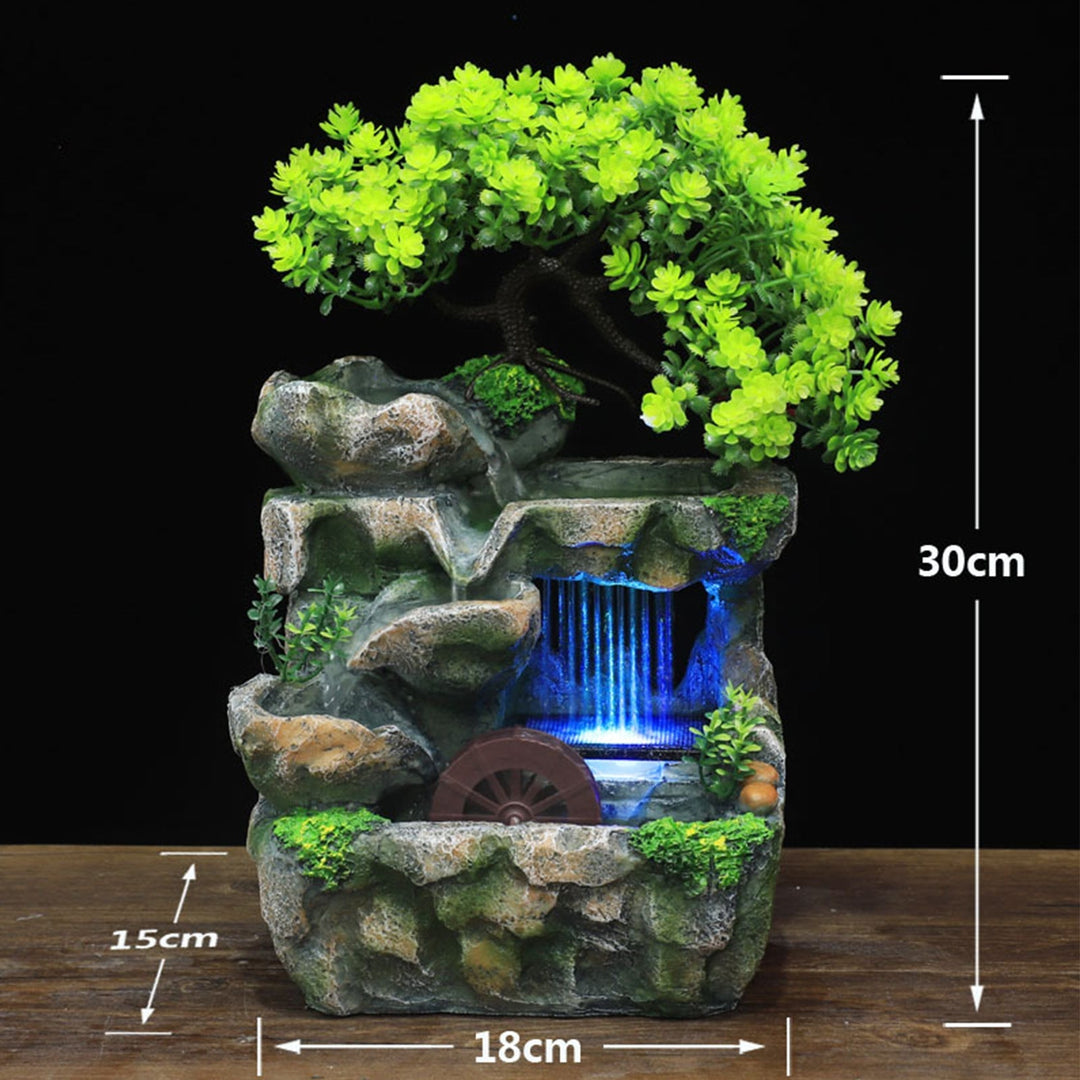 Natural Mini Tree Waterfall Desk Fountain | Bowlift