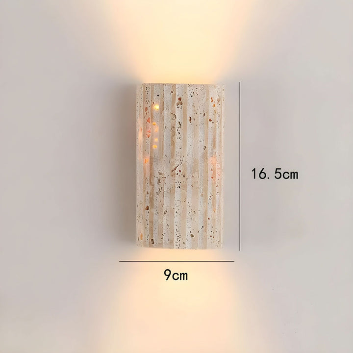BowLift | Natural Stone LED Wall Sconce Light