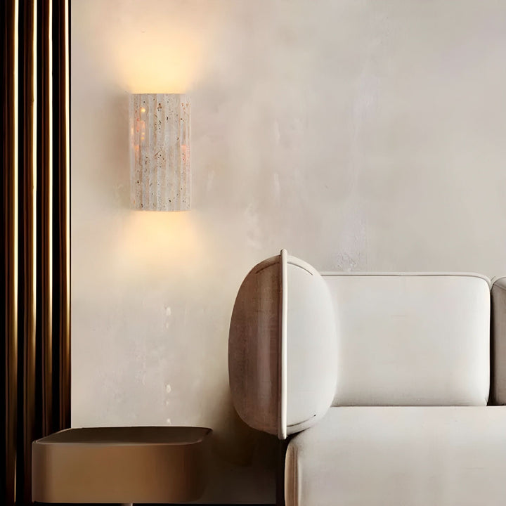 BowLift | Natural Stone LED Wall Sconce Light