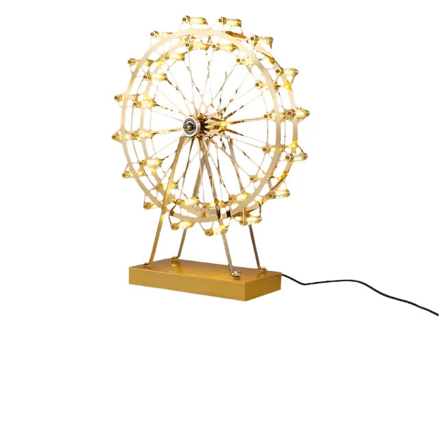 LED Ferris Wheel Desk Lamp, Decorative Lighting with Music Function, Retro Desk Light for Home | Bowlift