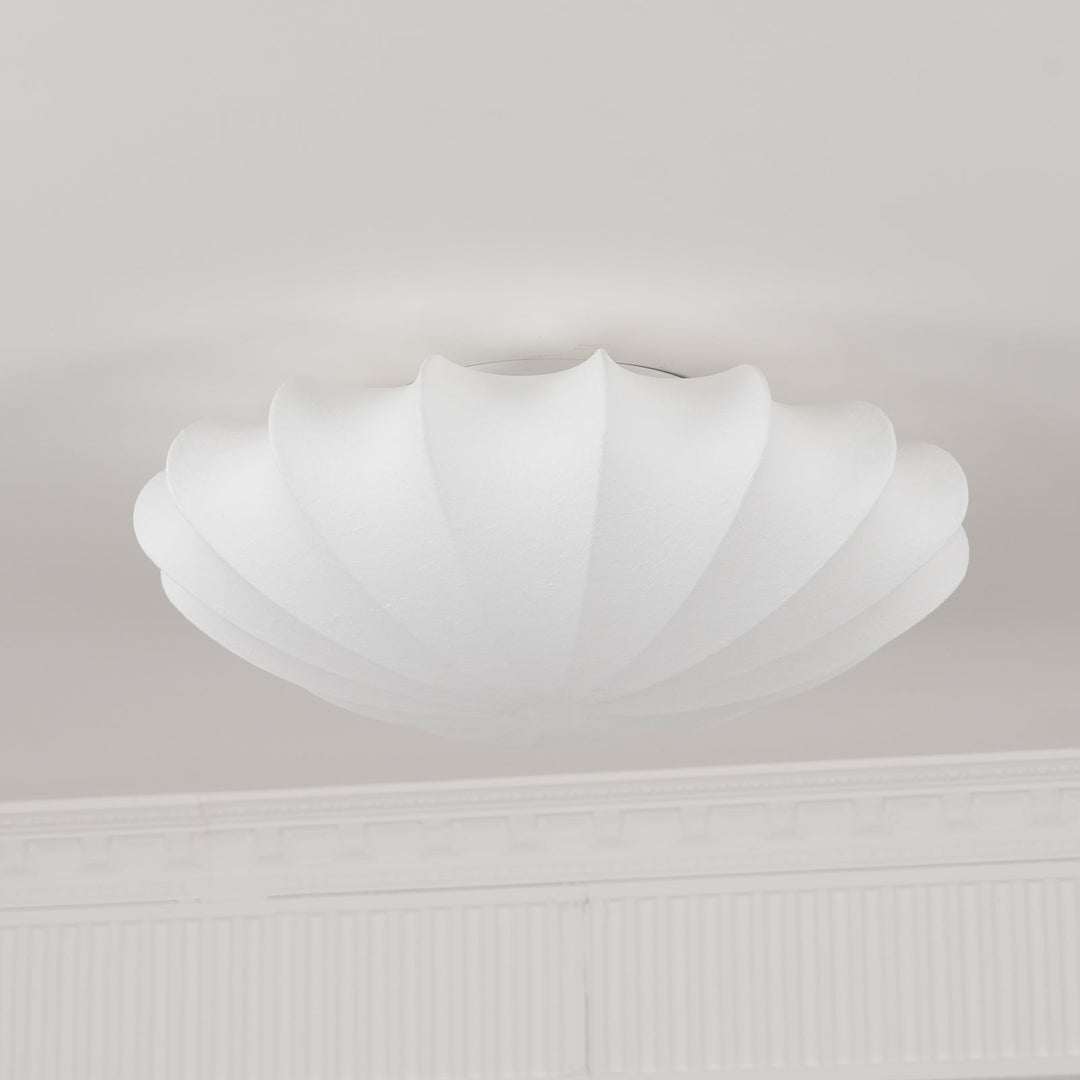 BowLift | Shell-shaped Fabric Ceiling Lamp Elegant Design