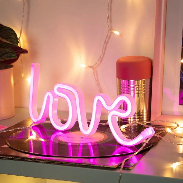 BowLift | Love Neon Letters | Create a romantic scene