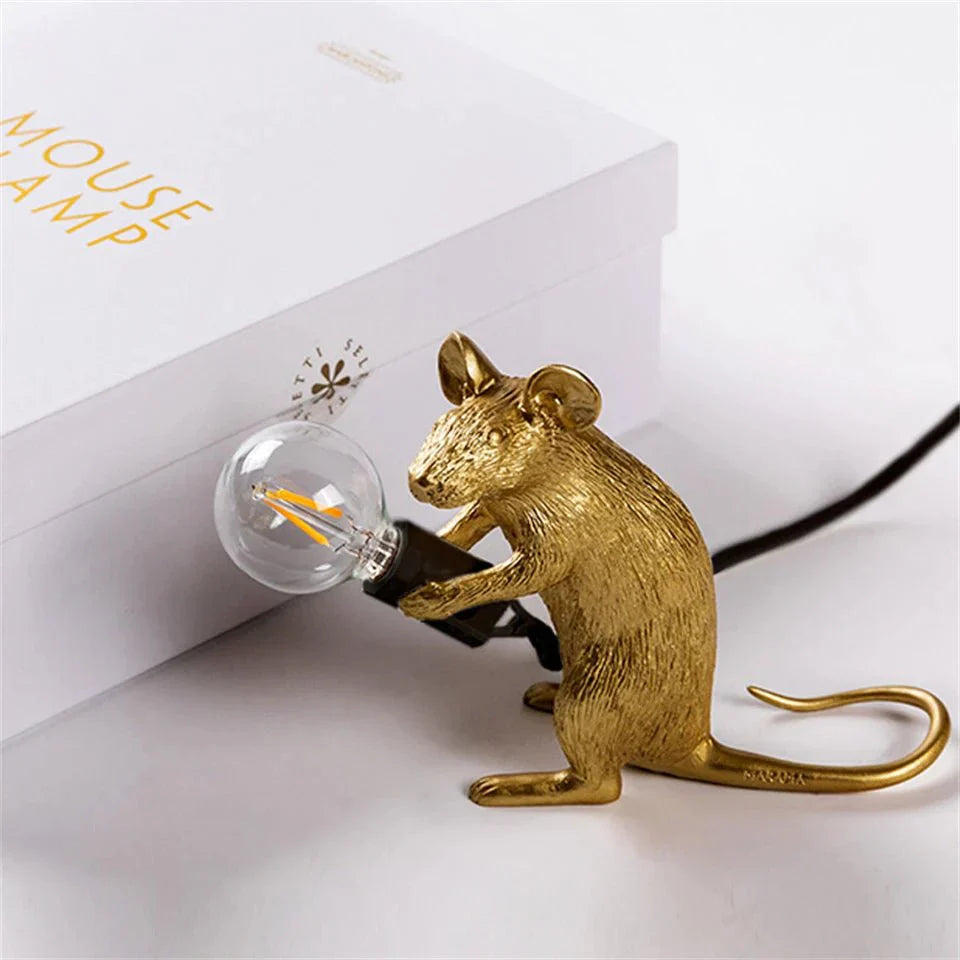 BowLift | Curious Explorer | Playful Table Lamp Mouse Design