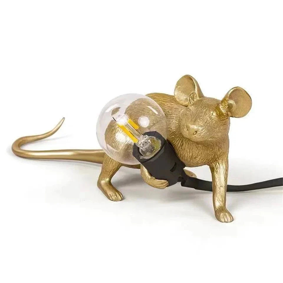 BowLift | Curious Explorer | Playful Table Lamp Mouse Design
