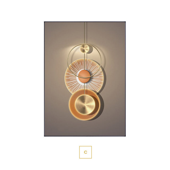 Neutral Chic Modern Aesthetics Sun Moon Wall Art Fine Art Canvas Prints Modern Pictures For Luxury Apartment Living Room Home Office Decor | Bowlift