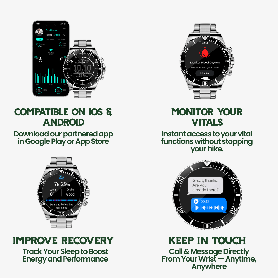 BowLift | Tactical Smartwatch with Health & GPS Tracking