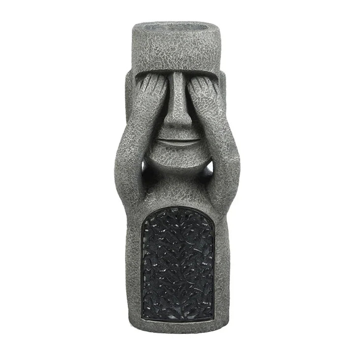 BowLift | Easter Island Flower Pot Statue with LED Light - MoaiGlow