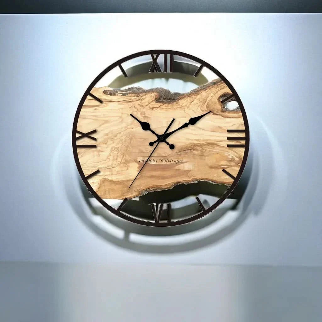 BowLift | Clear Acrylic Wall Clock – Modern Transparent Design