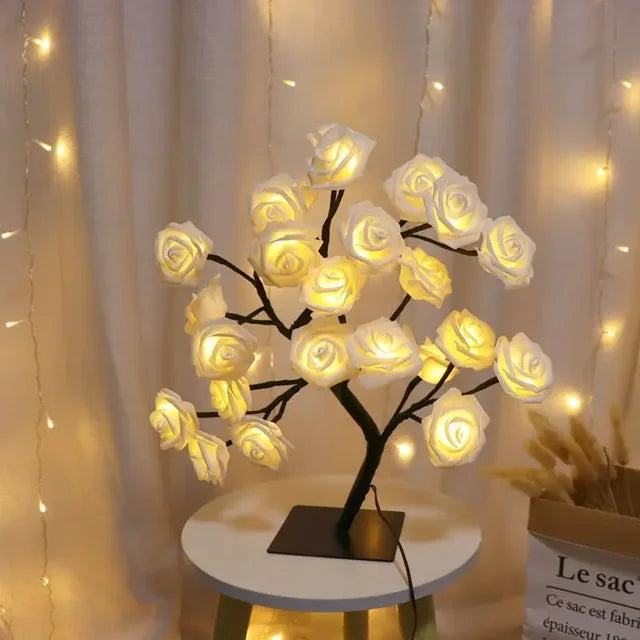 LED Tree Table Lamp – Romantic Decorative Light, Warm Light, Perfect for Living Room and Bedroom | Bowlift