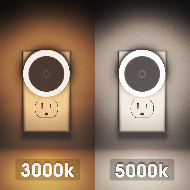 BowLift | Night lights plug into the wall [4Pack], night light with light sensors, LED night light for the children's room, baby night light, bathroom night light, stair lights, hallway light